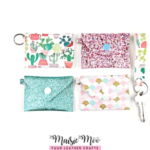 Schlüsselanhänger Geldbörse SVG Bundle, Schlüsselanhänger Geldbörse Vorlage, Clutch Purse Kunstleder No Sew, Karte Brieftasche SVG-Dateien für Cricut Cut Dateien