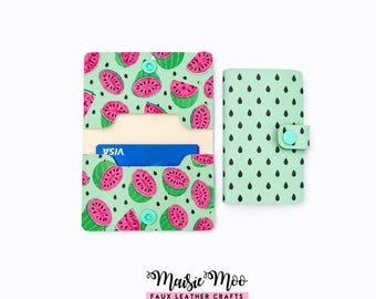 Card Wallet SVG, Card Pouch Template, Faux Leather No Sew, Card Wallet Svg files for Cricut Cut Files Maisie Moo Vegan leather