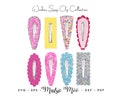 Window Snap Clip SVG | Snapclip Template | Scalloped Snap Clip Template | Clippie Cover Maisie Moo Vegan leather