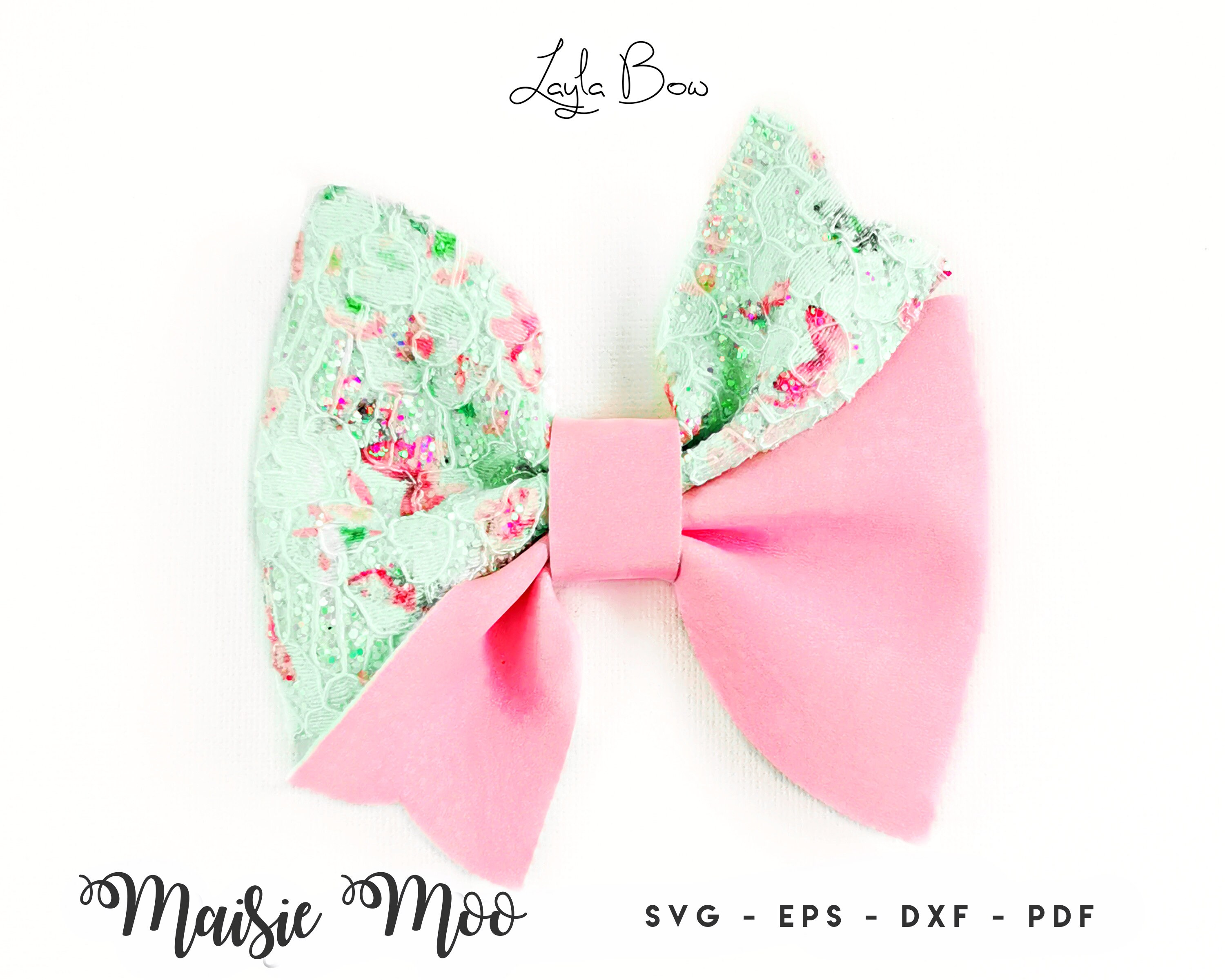 Bow SVG Pinch Bow Template SVG Bow PDF Twisted Hair Bow - Etsy