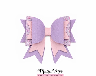 Bow on Bow SVG, Bow Template, Big Hair Flow Bow, Cricut Bow svg, Long Ribbon Bow SVG file for Cricut, DIY Bow Cut File Maisie Moo