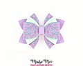 Bliss Bow Template SVG, Classic Hair Bow Pattern, Faux Leather Bow for Cricut and Silhouette