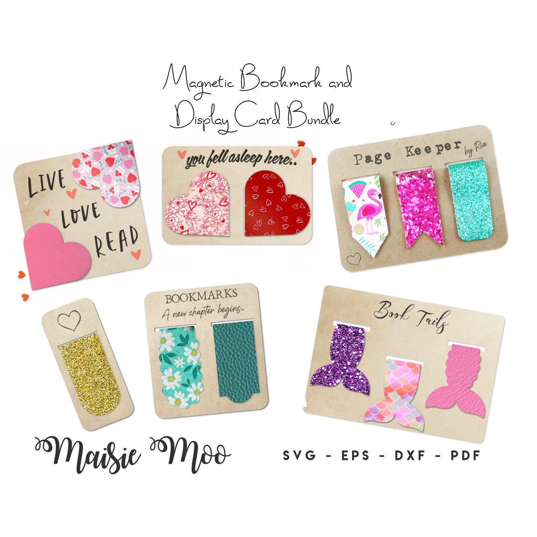 Bookmark SVG Bundle Page Keeper Template Book Lover Etsy