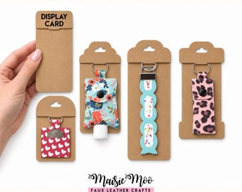 Keychain Display Card SVG, Key Fob Display Card, Keyring Card DXF,  Bow Card Template PDF,  files for Cricut, Silhouette Cut Files,