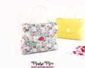 DIY Faux Leather Purse Pattern, No Sew Bag SVG, Cricut Mini Handbag Template, Bestseller Aroha Bag
