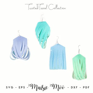 Oorbellen SVG | Boho kunstleer oorbellen sjablonen | Marokkaanse Cricut Earring SVG | Cricut-oorbelsjabloon | Leren gelaagde oorbellen kurk