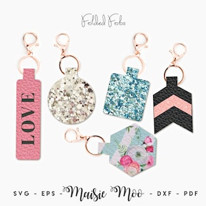 Sleutelhanger-SVG | Sjabloon sleutelhanger taslabel | Fob van imitatieleer | Sleutelhanger Cricut gesneden SVG-bestand | Cricut-armbandsjabloon | Portemonnee