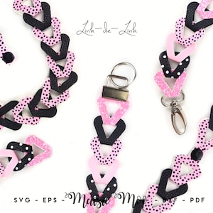 Modèle de lien de lien SVG Bracelet SVG | Modèles pour bracelets manchette en similicuir | Cricut Strap SVG coupe fichier liens Maisie Moo Cuir végétalien