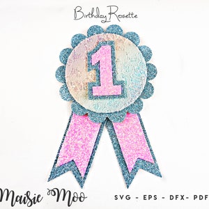 Birthday Bow SVG, Birthday Crown Birthday Ribbon, Wand, Bow Tie, Birthday Age Number Bow SVG, 1st 2nd 3rd PDF, Hair Bow Template, Maisie Moo