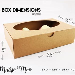 Bow Box Bundle SVG, Bow Display Box Template, Hair Bow Gift Box DXF, Gift Box PDF, Cricut Box svg silhouette cut files, Maisie Moo image 7