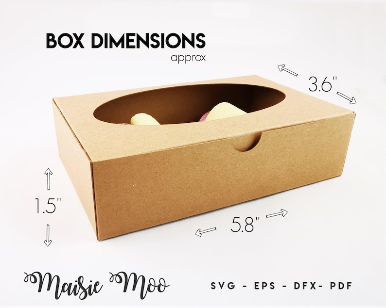 Bow Box Bundle SVG, Bow Display Box Template, Hair Bow Gift Box DXF, Gift Box PDF, Cricut Box svg silhouette cut files, Maisie Moo image 7