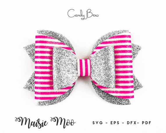 Download Free Bow Template Faux Leather Bow Svg Bestseller Bow Svg Hair Etsy SVG Cut Files