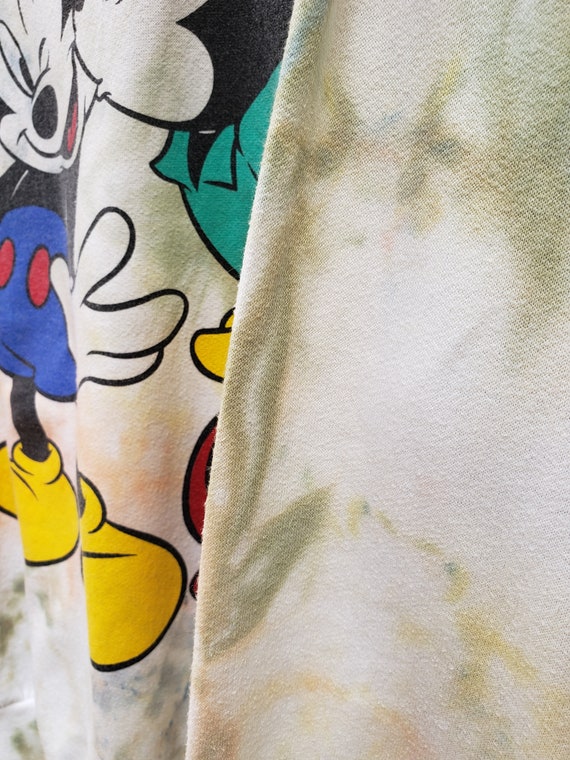 Vintage Mickey Minnie Mouse Sweater/Tie Dye Disne… - image 10