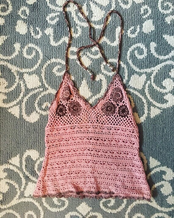 70’s knit halter top