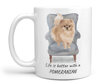 Personalisierte Spitz Hundetasse - Hunde Liebhaber Geschenk