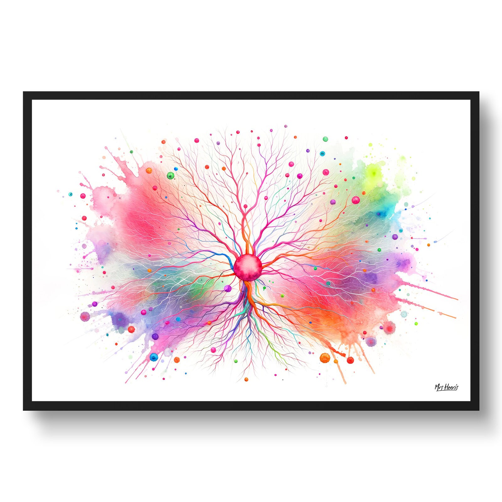 Purkinje Cells Print Brain Cells Neurology Neurologist Wall Art Print ...