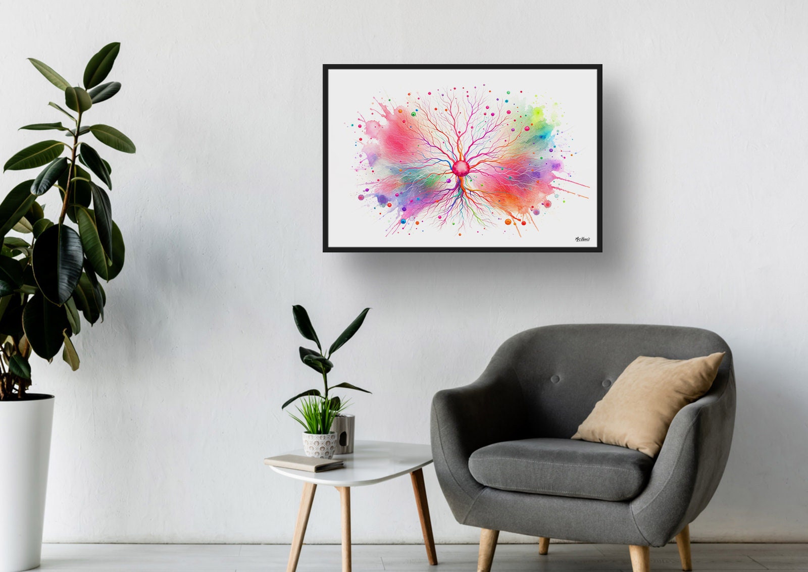 Purkinje Cells Print Brain Cells Neurology Neurologist Wall Art Print ...