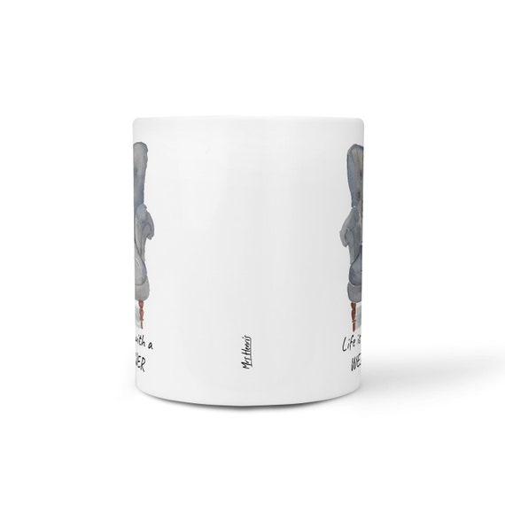 Tazza Weimaraner Ceramica - Regalo Per Amanti Cani - Stampata Doppia Faccia Microonde E Lavastoviglie Safe - Foto 5