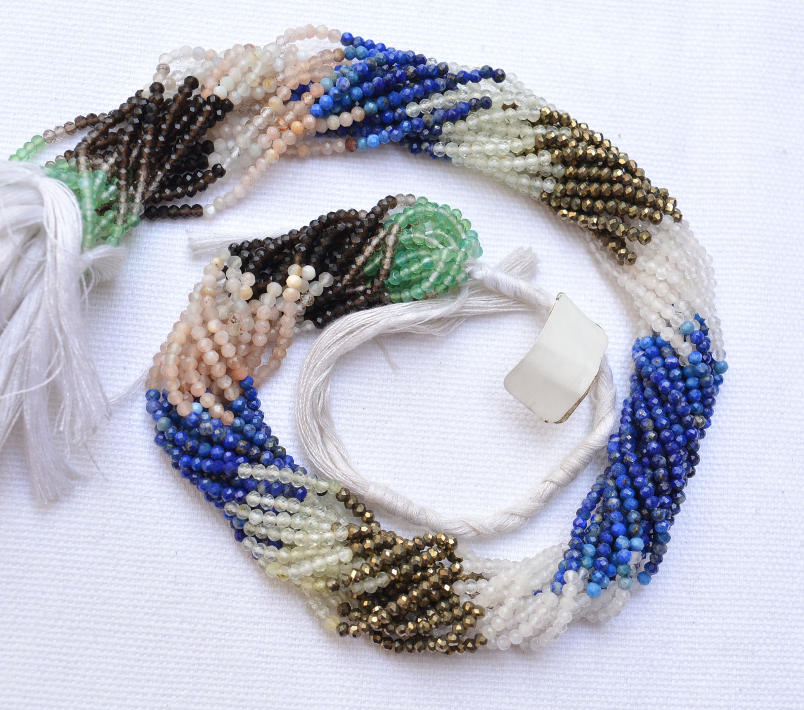 Multi Color Rondelle Beads Faceted Rondelle Gemstone Multi Etsy