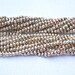 Natural Coated Pyrite Faceted Round Beads - 2.5mm, 33cm Strand, AAA Quality (EB-22)