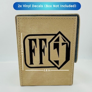 2x Decals - Final Fantasy MTG Magic The Gathering Set Icon - Deck Box Custom Stickers - Does Not Include box