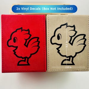 2x Aufkleber - Chocobo Final Fantasy MTG Magic The Gathering - Deck Box Benutzerdefinierte Aufkleber - Enthält die Box nicht