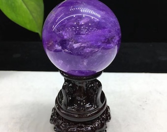 AAAA+++ Amethyst Ball ~~  Natural Pretty Crystal Ball Natural Purple Quartz Sphere