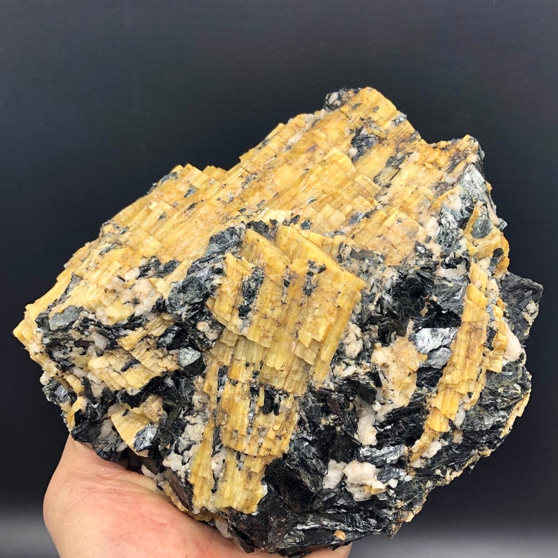 3200g Natural excellent Rare Topaz stone mica Minerals Specimen,Topaz stone Q537 image 4