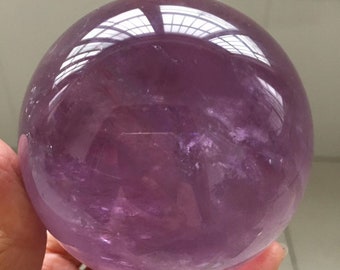 Amethyst / Natural Pretty Crystal Ball Natural Purple Quartz Sphere/Crystal Ball in natural sunlight Shoot /Special Gift