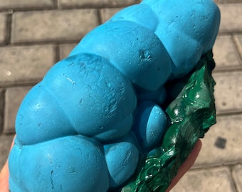 High quality Natural rare blue chrysocolla malachite specimen, China #Q900