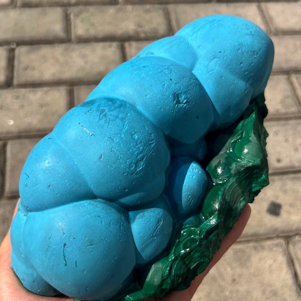 High quality Natural rare blue chrysocolla malachite specimen, China #Q900