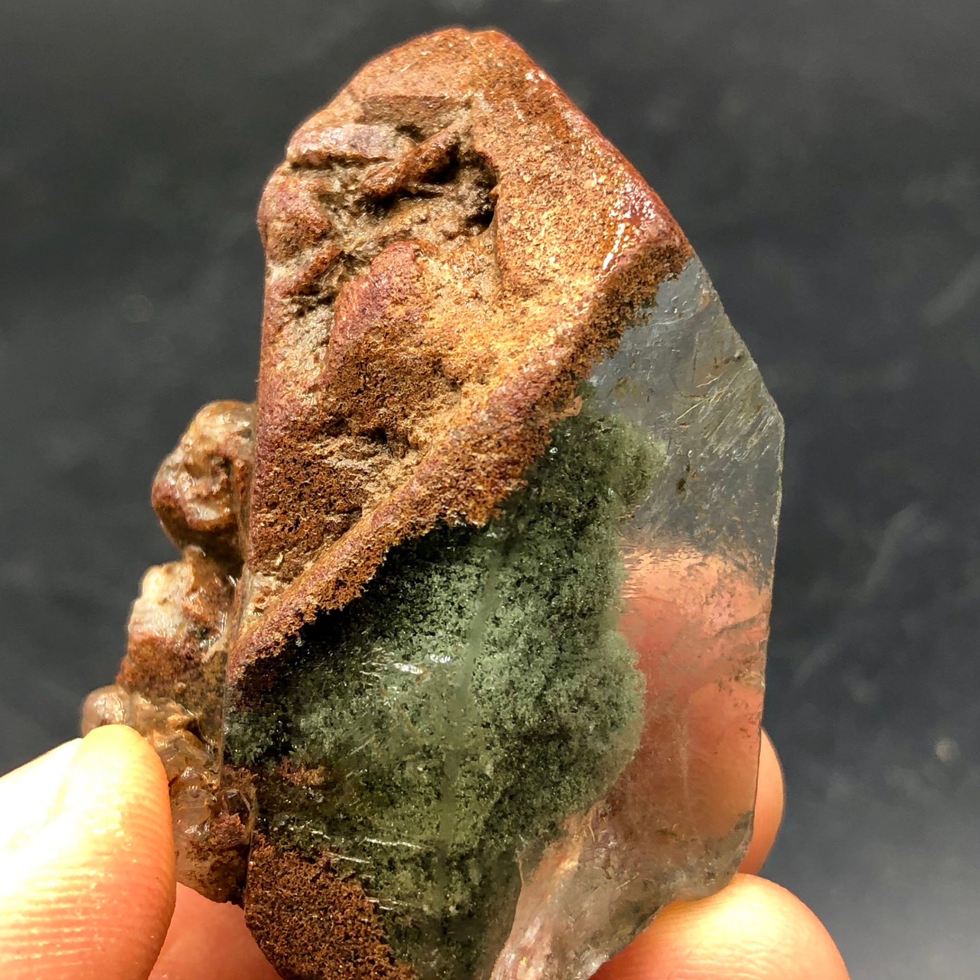 Natural Green Ghost Crystal Mineral Specimen Q209 Etsy