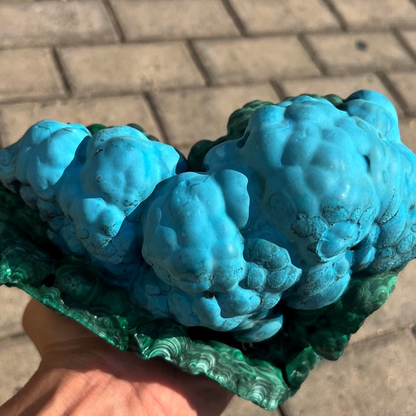 High quality Natural rare blue chrysocolla malachite specimen, China #Q900