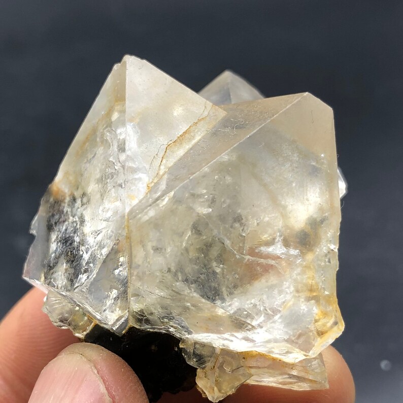 Natural Inner Mongolia white Cube fluorite crystal specimens #Q176 68g Inner Mongolia white fluorite