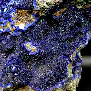 3120g Crystal azurite,beautiful Natural big blue azurite crystal mineral specimens Q657 image 1