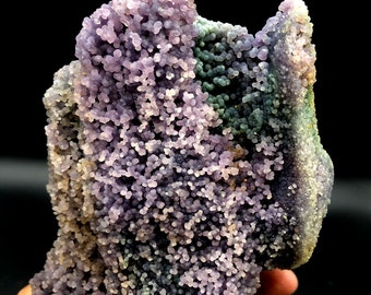 2300g Beautiful purple Botryoidal Chalcedony Grape Agate Specimen-Indonesia Grape agate #Q594