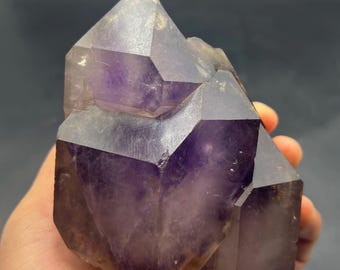 天然紫色のアメジスト原石（骨格結晶）標本 #A2305 - Etsy 日本