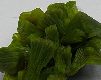Natural ladder-like green mica crystal specimen,China #Q4