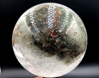 2700g High-Quality Clear Natural Green Ghost Crystal ball / Red Ghost Quartz ball ,Special Gift  #Q548