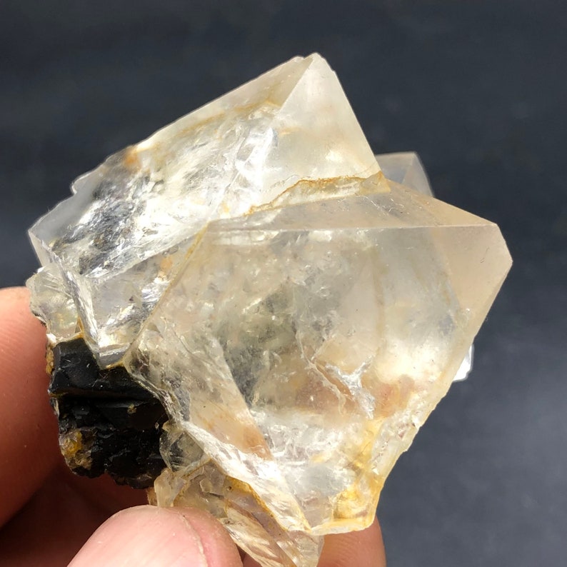 Natural Inner Mongolia white Cube fluorite crystal specimens #Q176 68g Inner Mongolia white fluorite