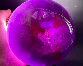 CRYSTAL Amethyst / Natural Pretty Crystal Ball Natural Purple Quartz Sphere/Crystal Ball/Special Gift