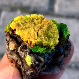 Natural green Autunite crystal specimen,Autunite China Q6 image 9