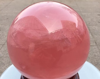 High-Quality Rose Quartz Ball Natural Pink Crystal Sphere Undrilled Healing Crystal Ball  4200g