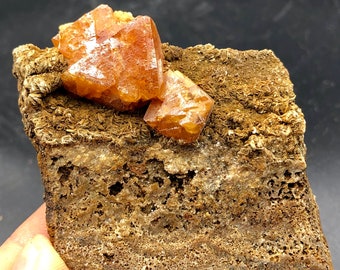 Natural Scheelite Mica Rare Mineral specimens China #Q225