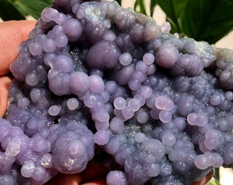 Grape Agate--Beautiful purple Botryoidal Chalcedony Grape Agate Specimen-Indonesia  #Q628