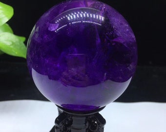 Crystal Amethyst/Natural Pretty Crystal Ball Natural Purple Quartz Sphere/Crystal Ball/Special Gift