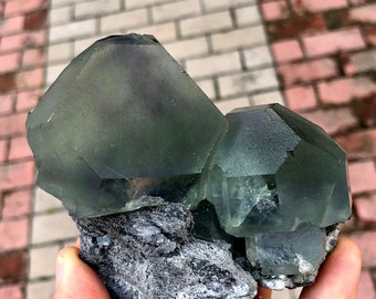 Green ball fluorite ,Natural High quality Inner Mongolia green fluorite crystal #Q969