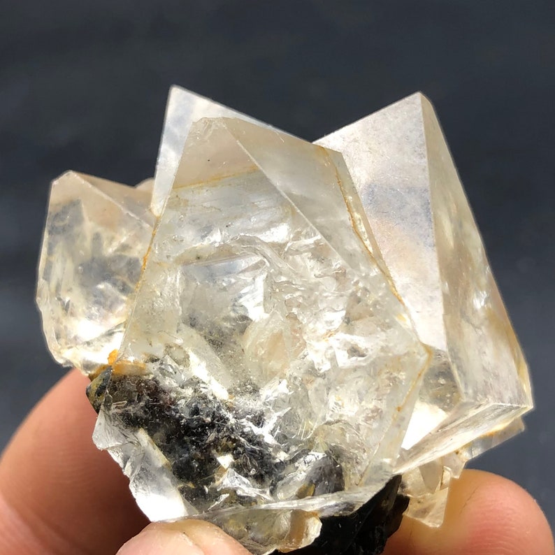 Natural Inner Mongolia white Cube fluorite crystal specimens #Q176 68g Inner Mongolia white fluorite