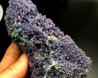 Grape Agate--Beautiful purple Botryoidal Chalcedony Grape Agate Specimen-Indonesia #Q593