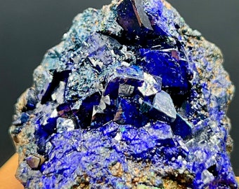 Crystal azurite,beautiful Natural big blue azurite crystal mineral specimens #Q962